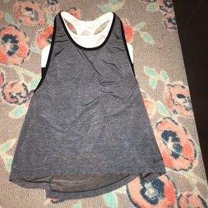 Nike Dri Fit tank top with built in sports bra